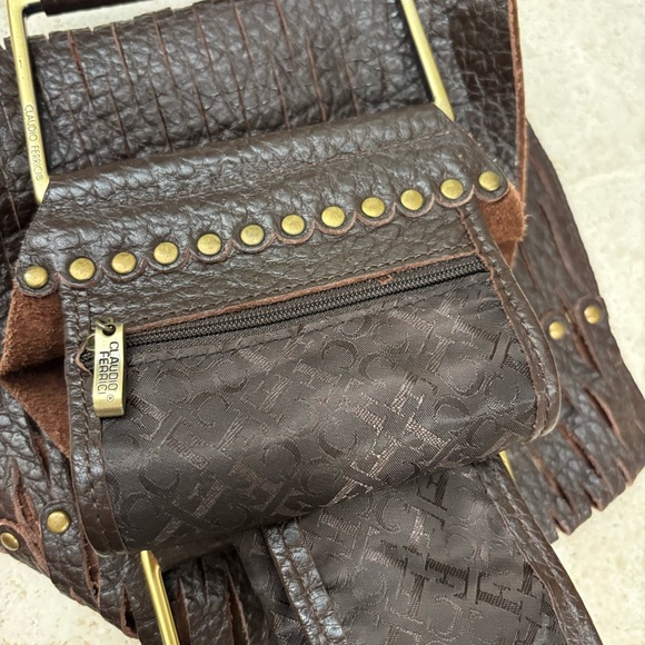 Claudio Ferrici Italian Rare Leather Bag - Picture 6 of 13